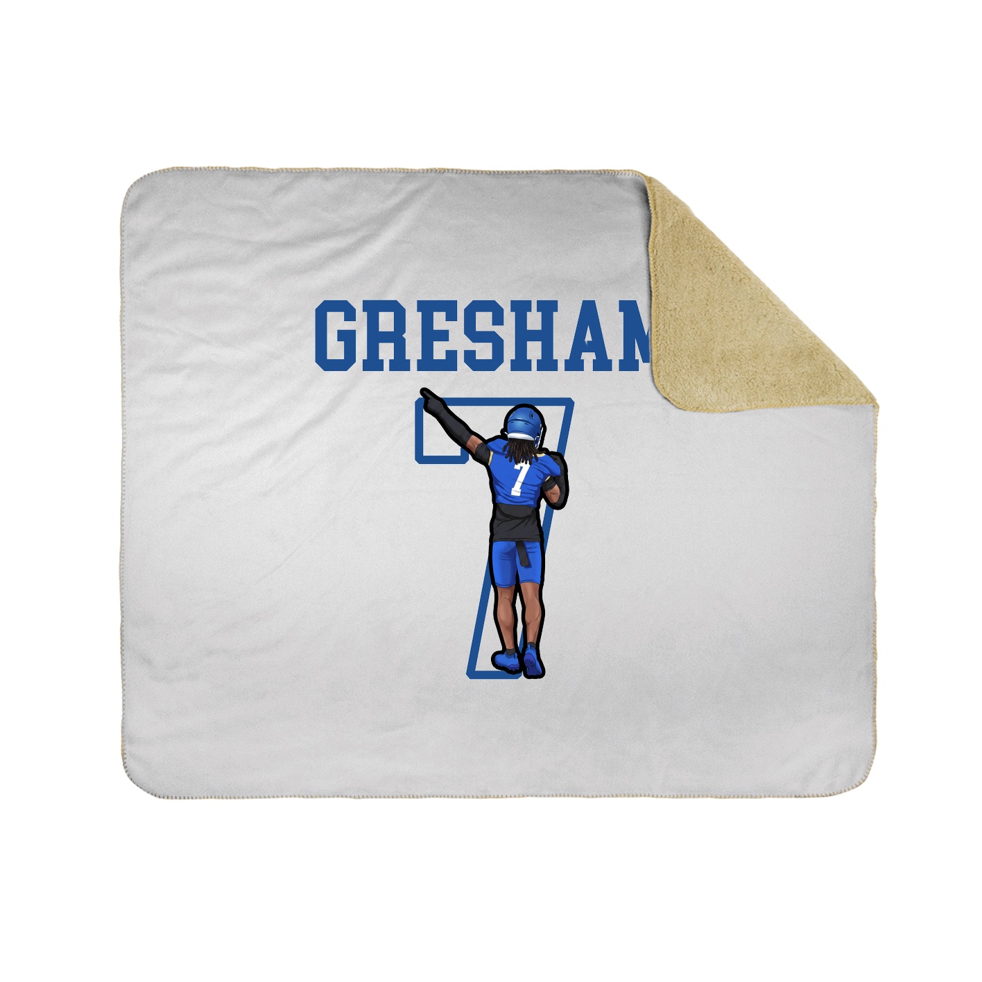 Throw Blanket — Shirsey in White
