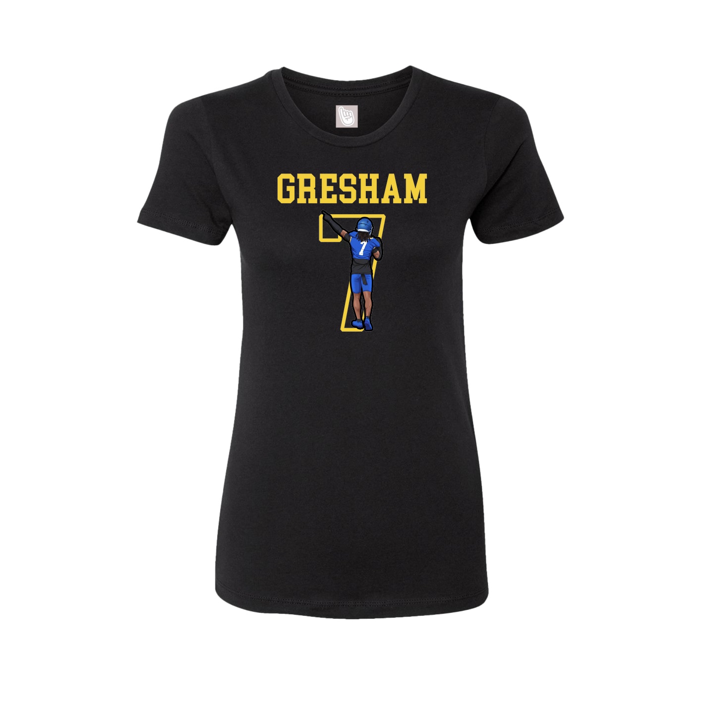 Fitted Women's Tee — Shirsey in Black