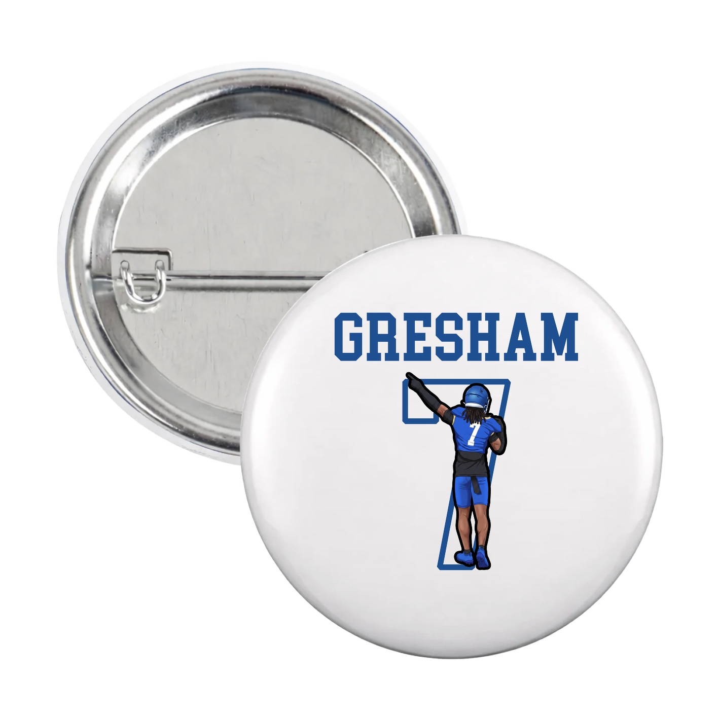 Game Day Button — Shirsey in White