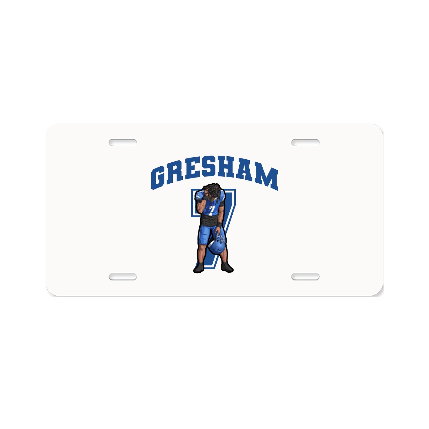 License Plate — Number in Classic