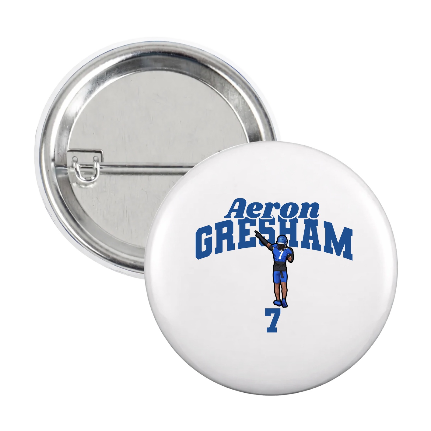 Game Day Button — Signature Arch in White