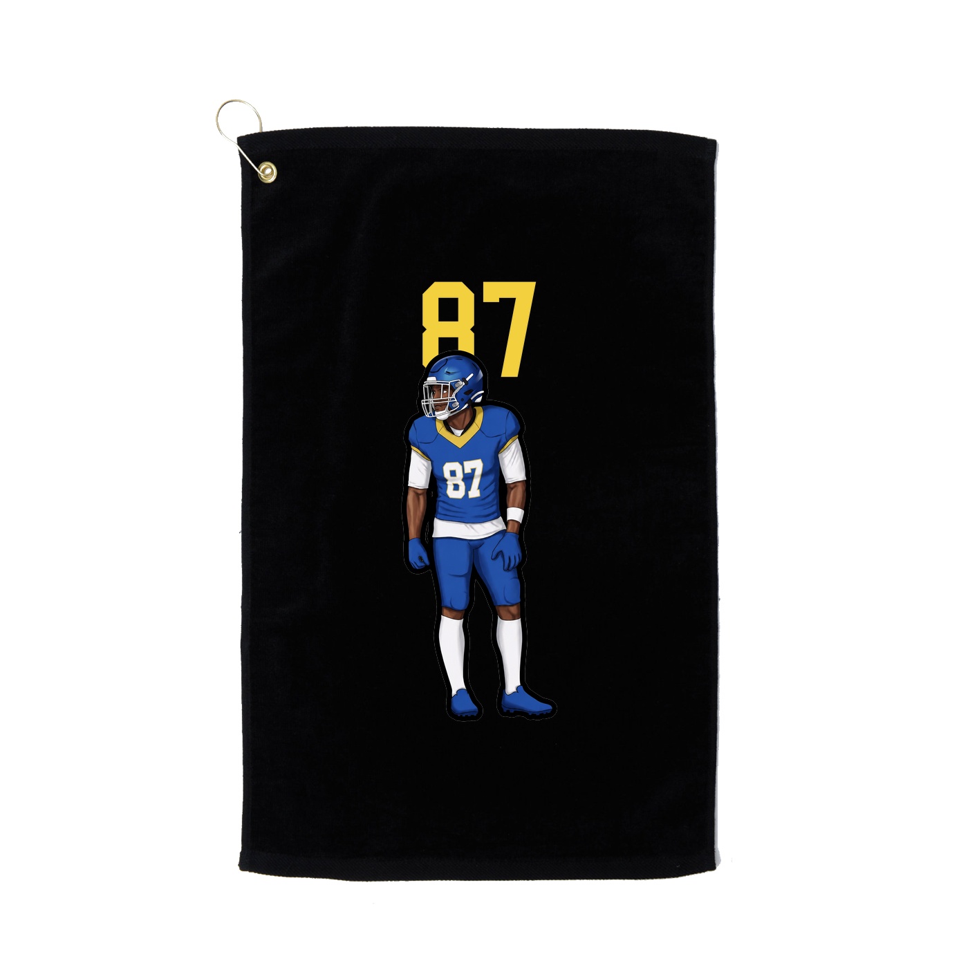 Golf Towel — Number Top in Black