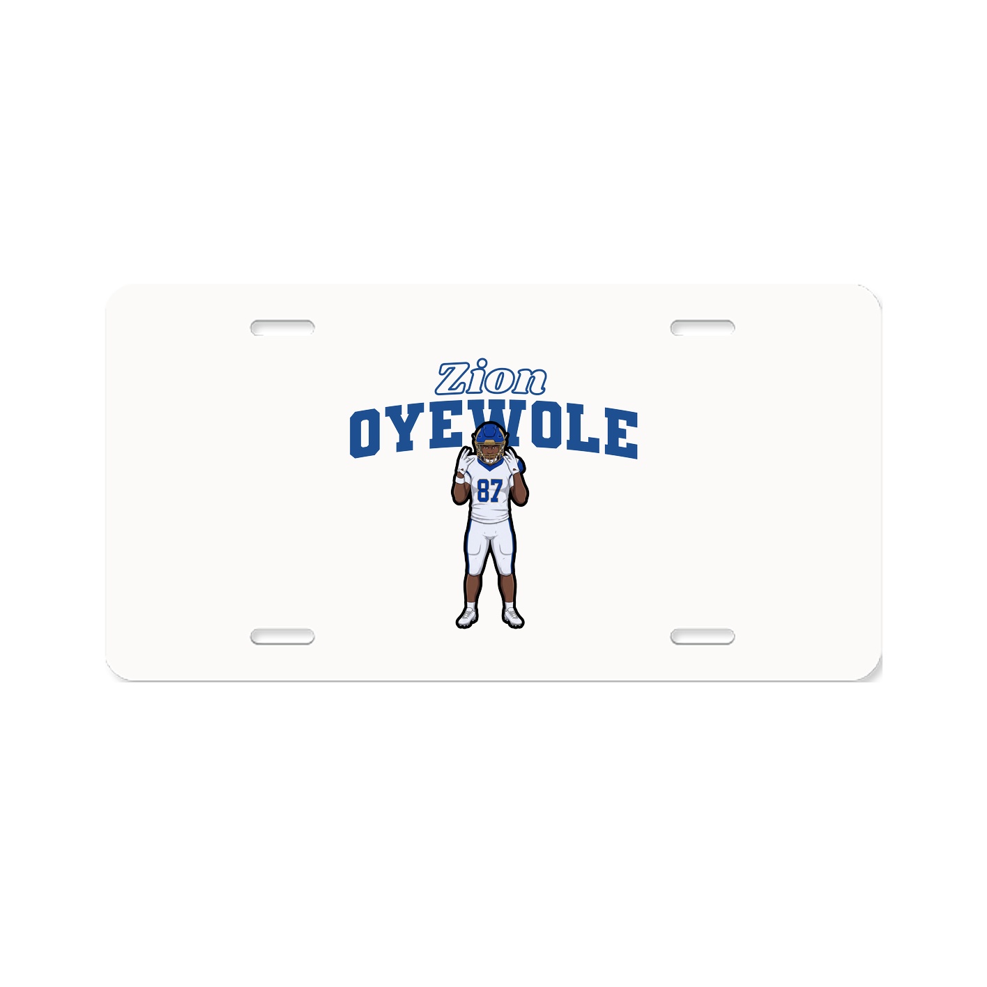 License Plate — Name Arch in Classic