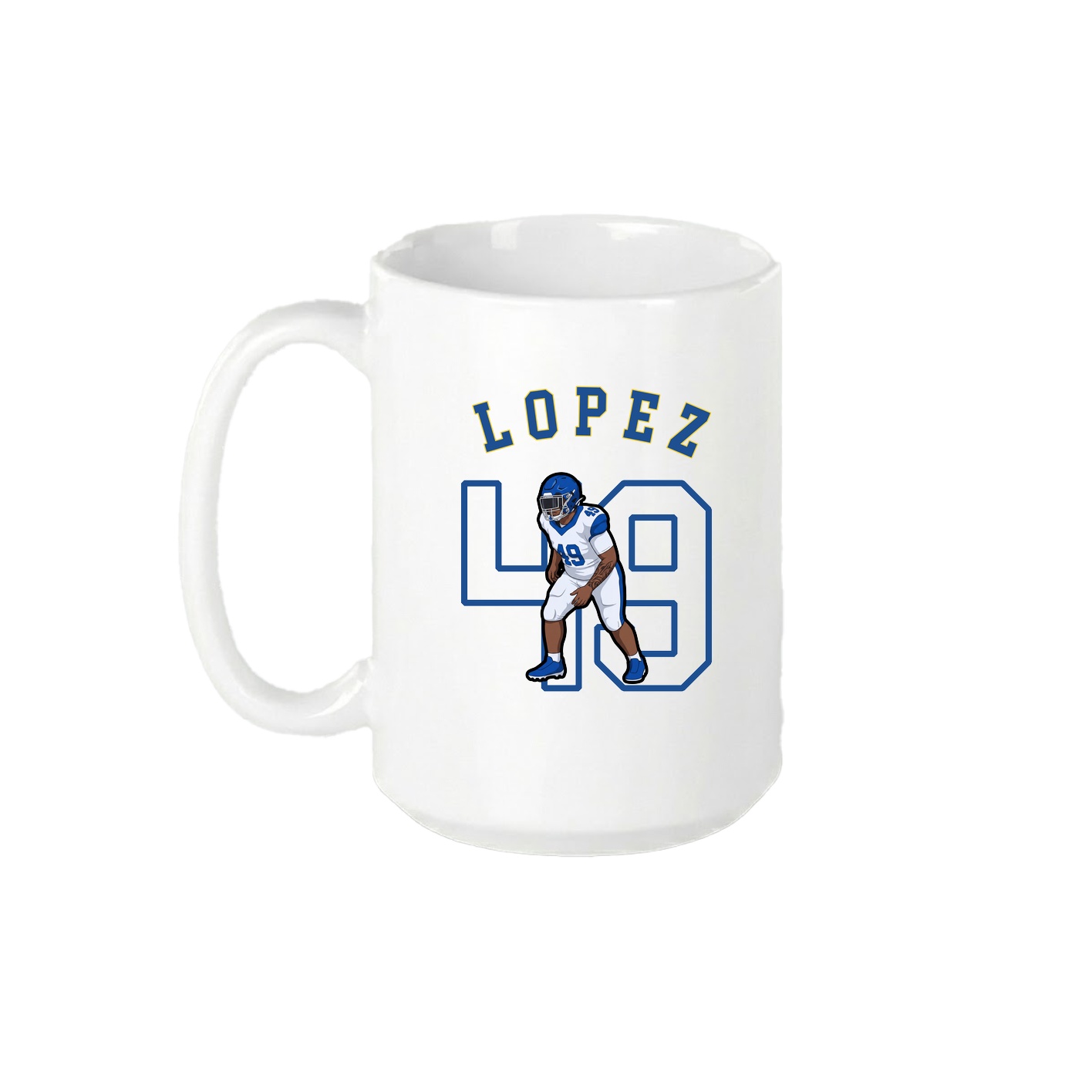 15oz Coffee Mug — Shirsey Arch in White