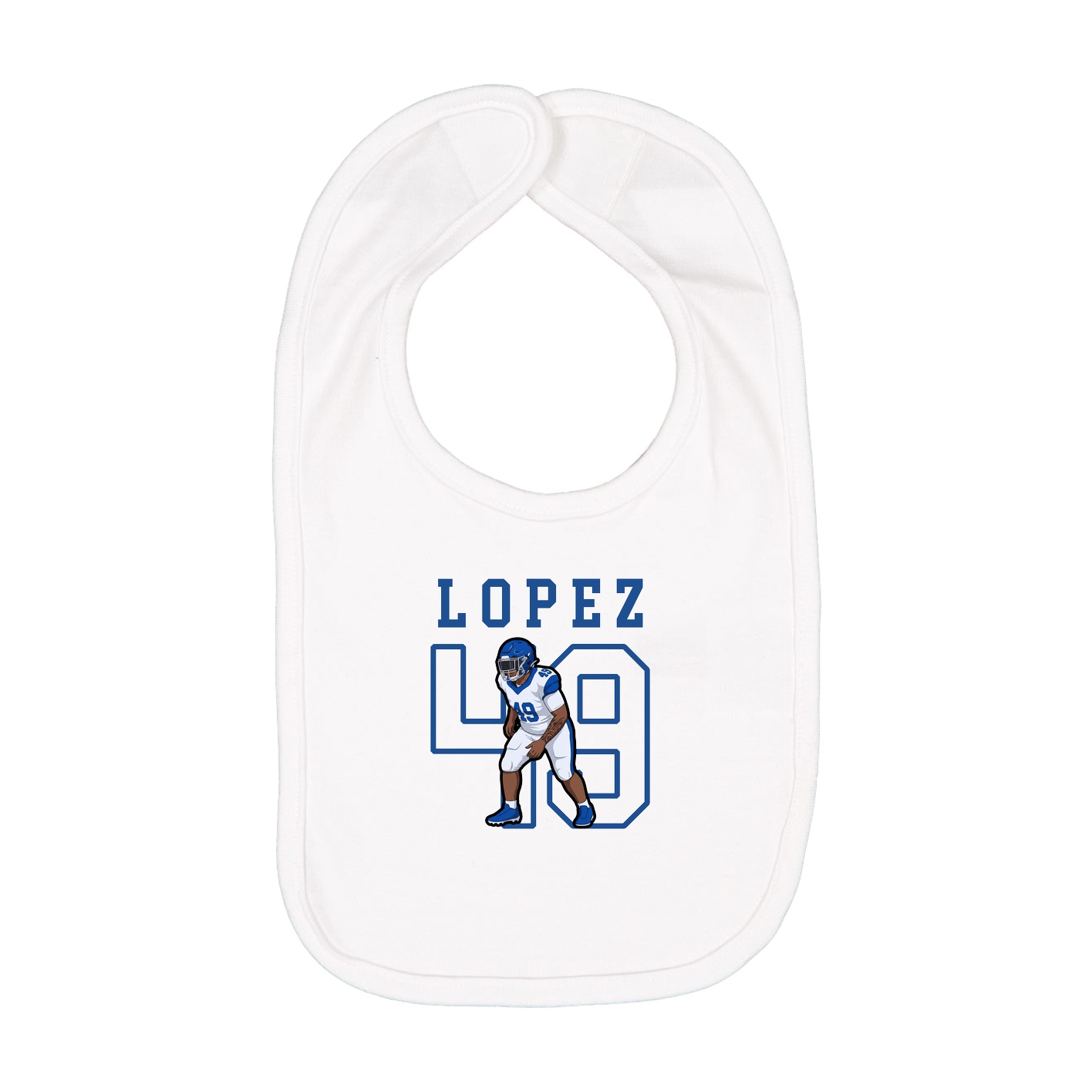 Infant Bib — Shirsey in White