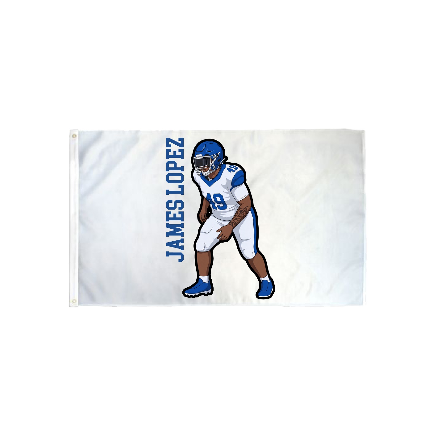 3x5 Flag — Name Vertical in Classic