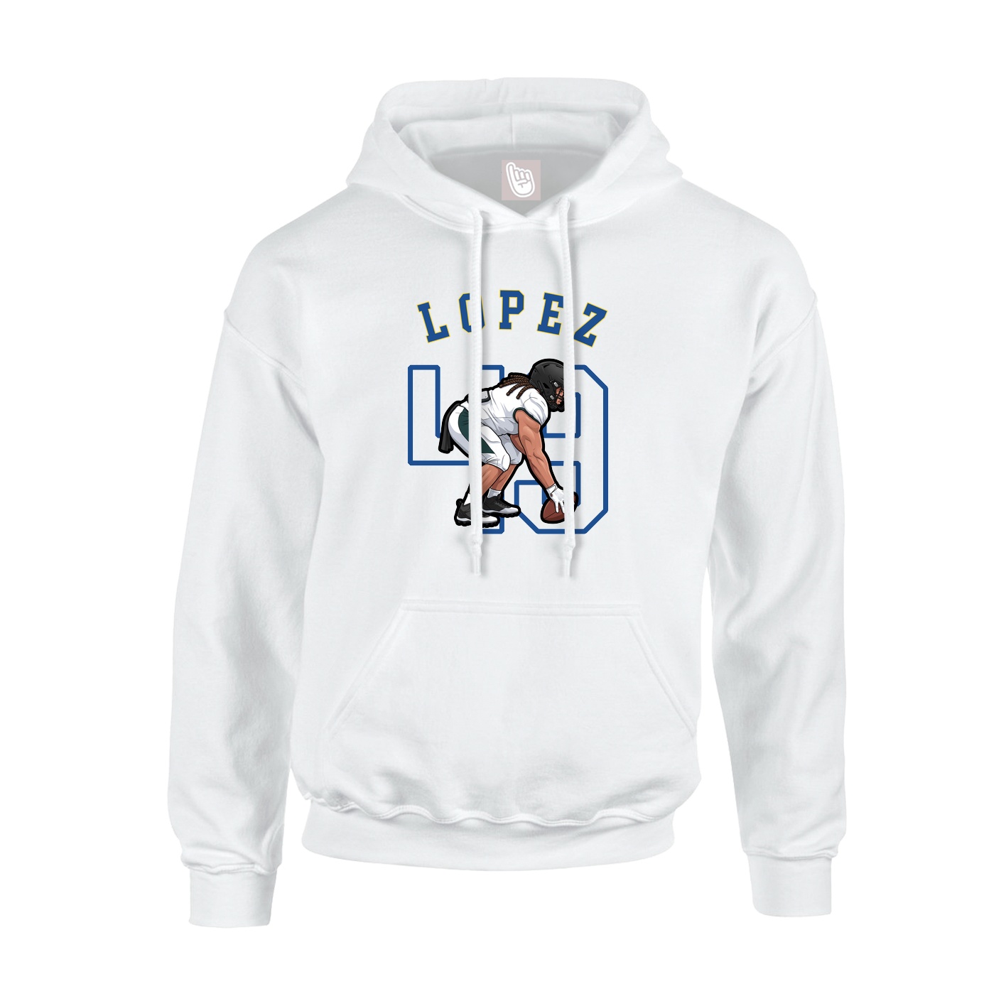 Youth Hoodie — Shirsey Arch in White