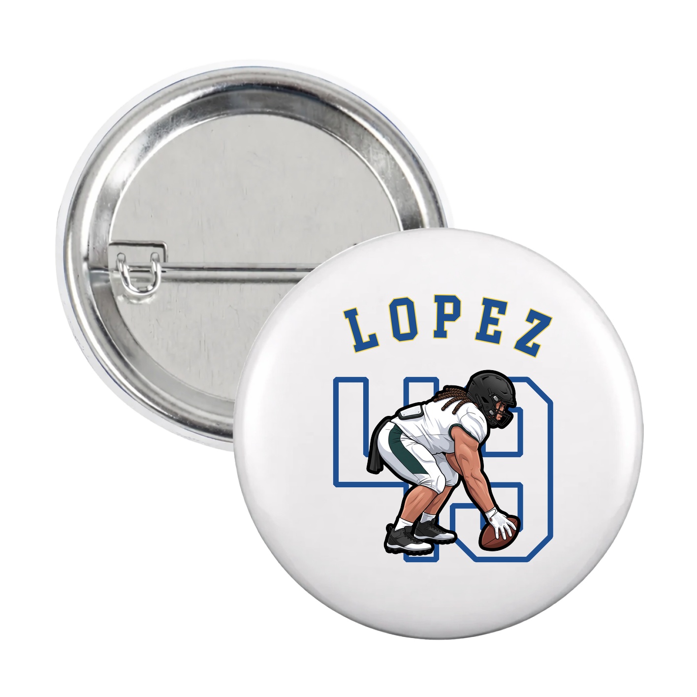 Game Day Button — Shirsey Arch in White