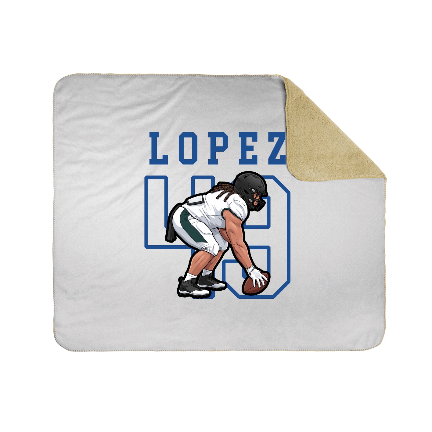 Throw Blanket — Shirsey in White