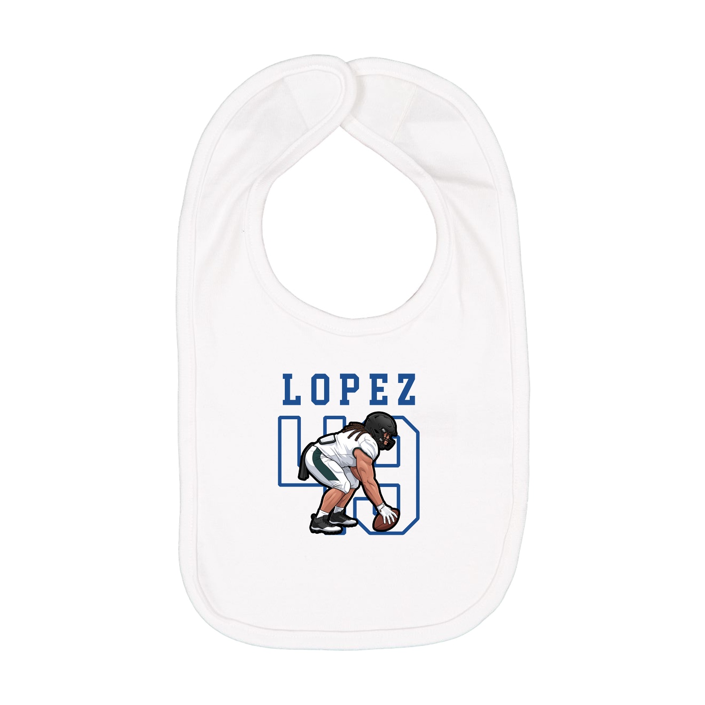 Infant Bib — Shirsey in White
