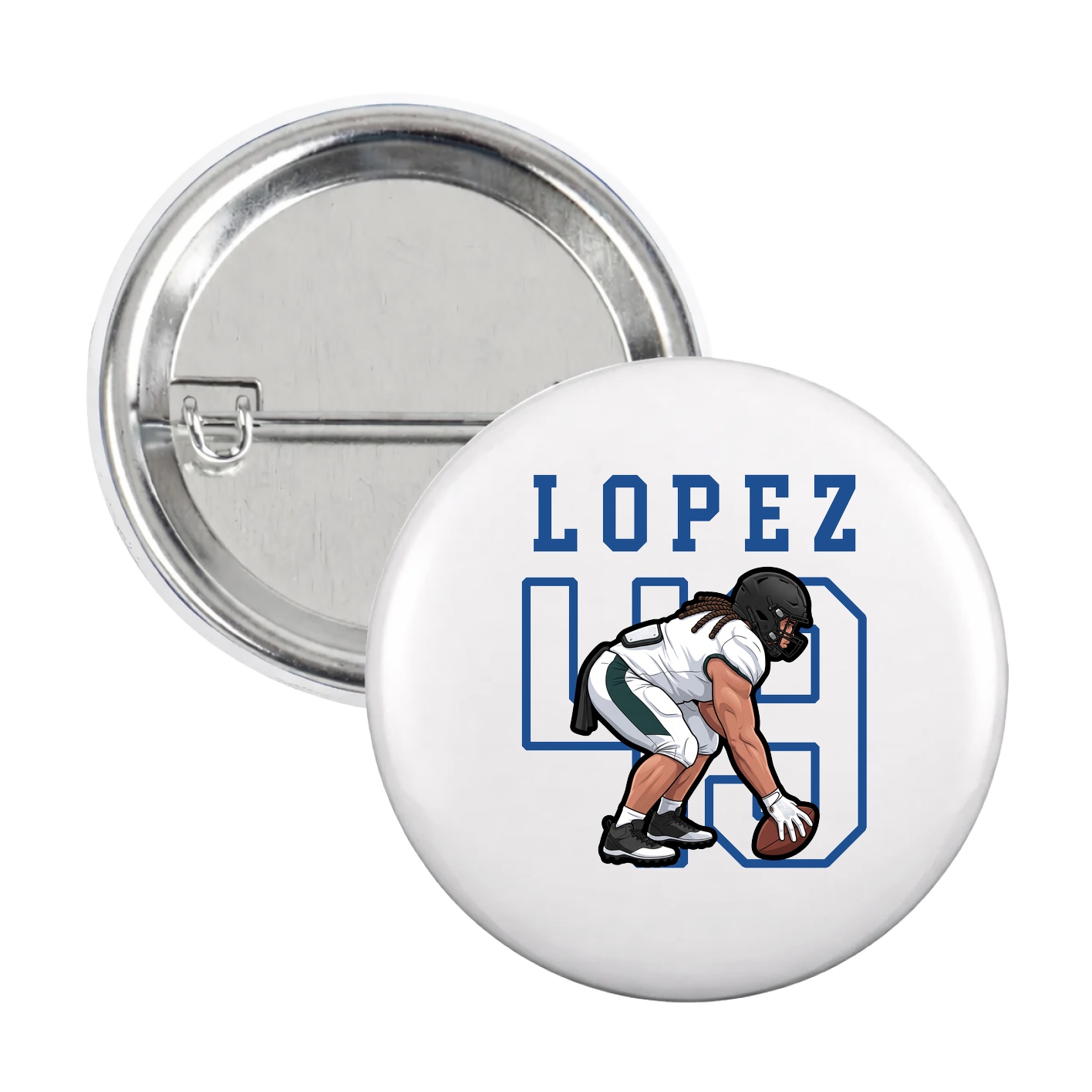 Game Day Button — Shirsey in White