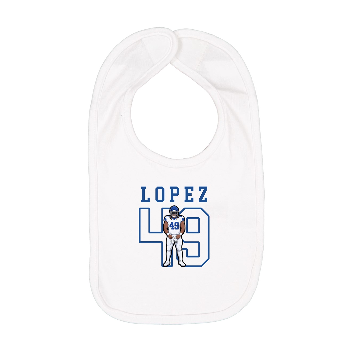 Infant Bib — Shirsey in White