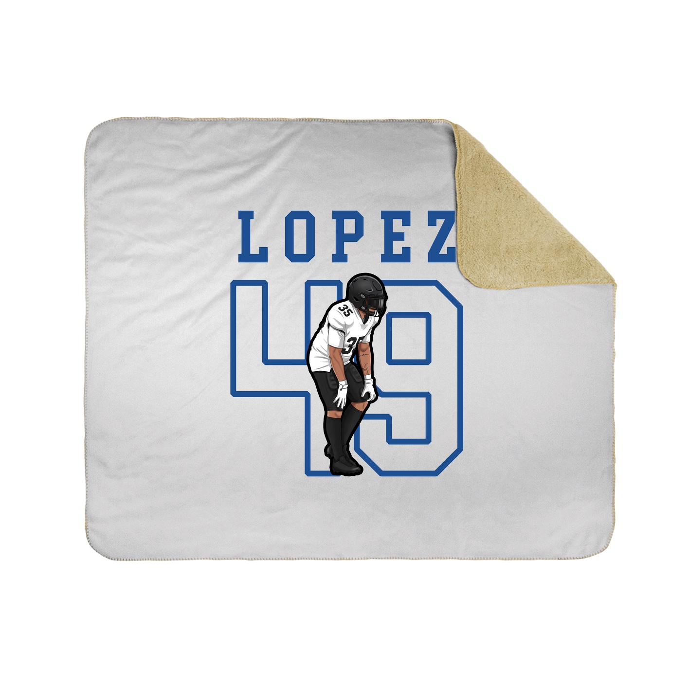 Throw Blanket — Shirsey in White