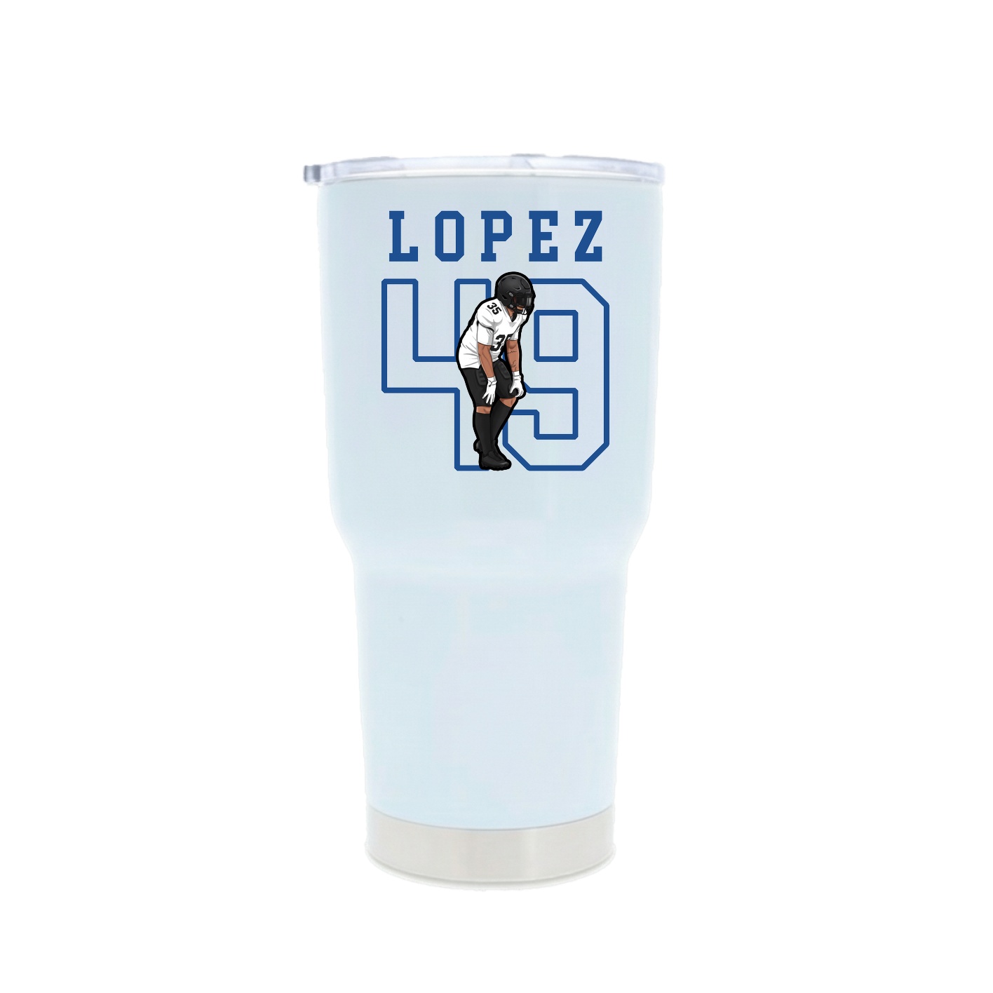 30oz Stainless Steel Tumbler — Shirsey in White