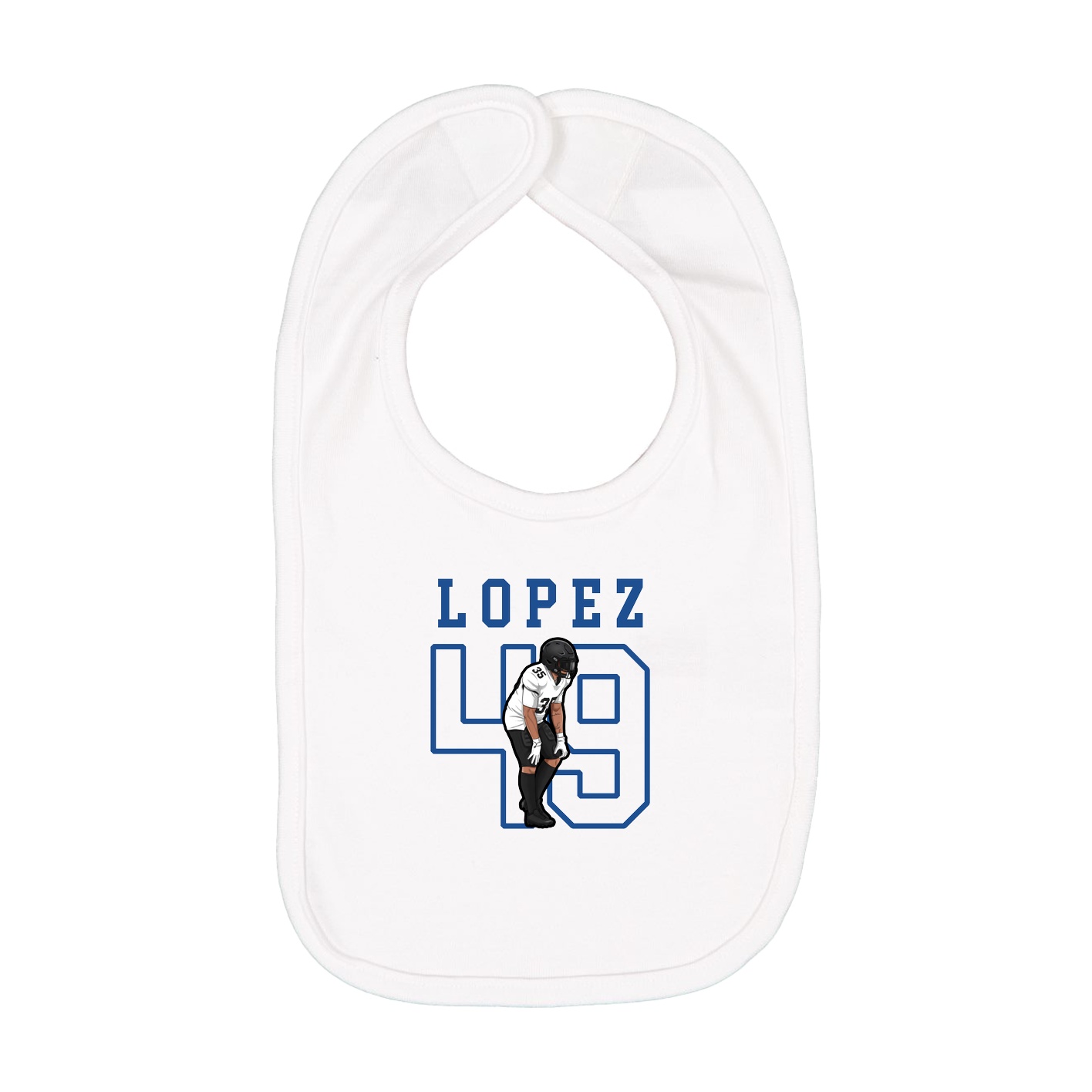 Infant Bib — Shirsey in White