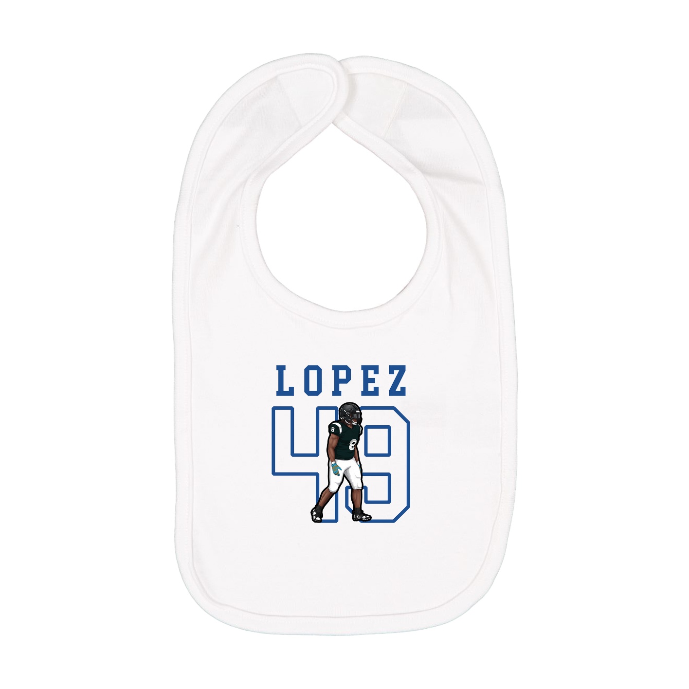 Infant Bib — Shirsey in White