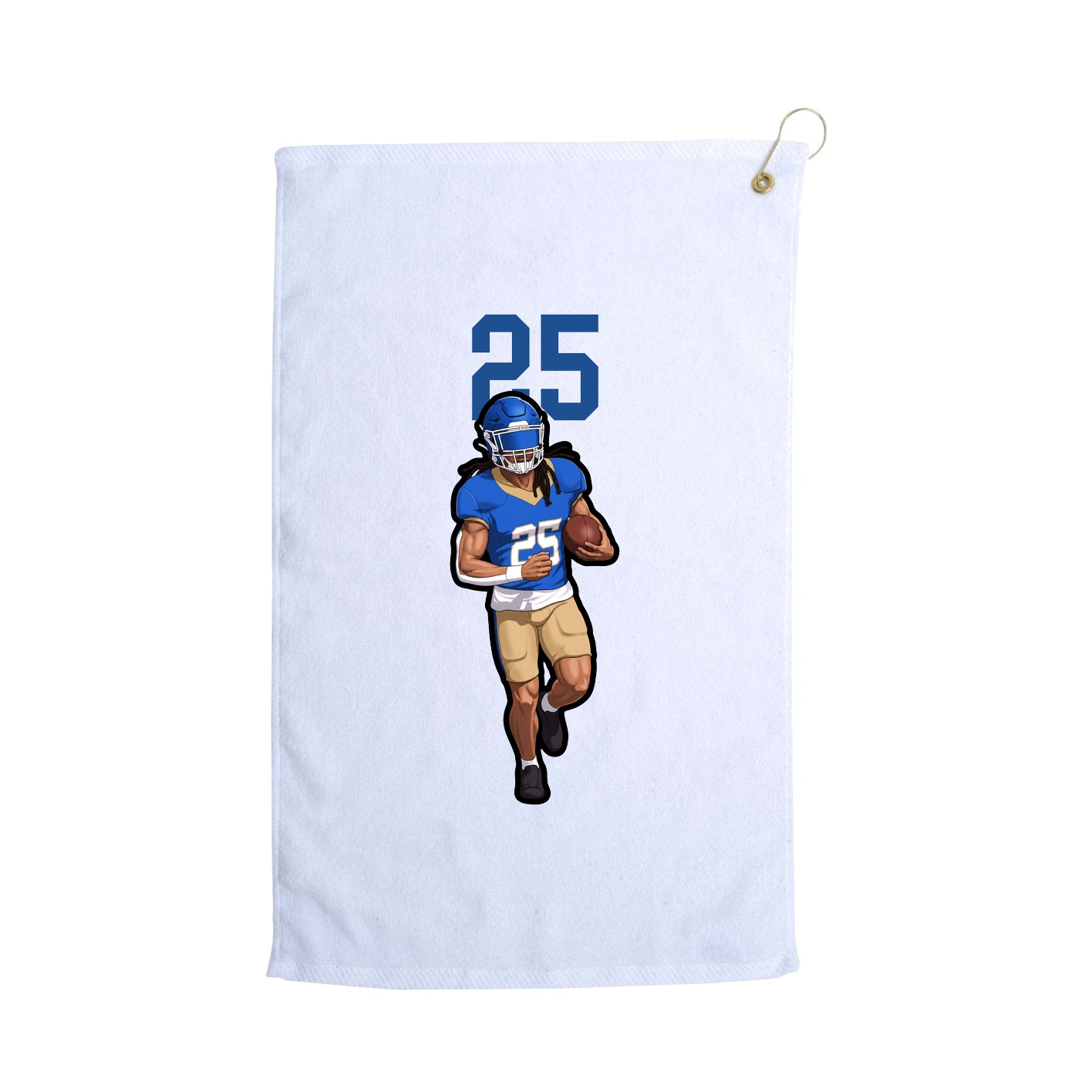 Golf Towel — Number Top in White