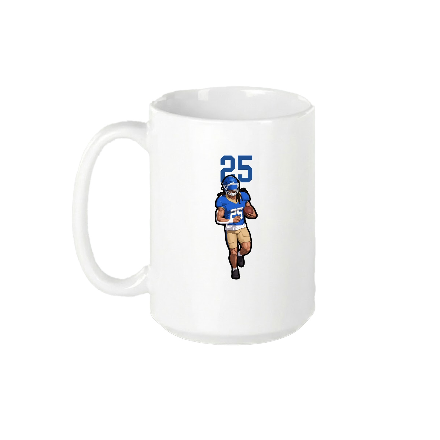15oz Coffee Mug — Number Top in White