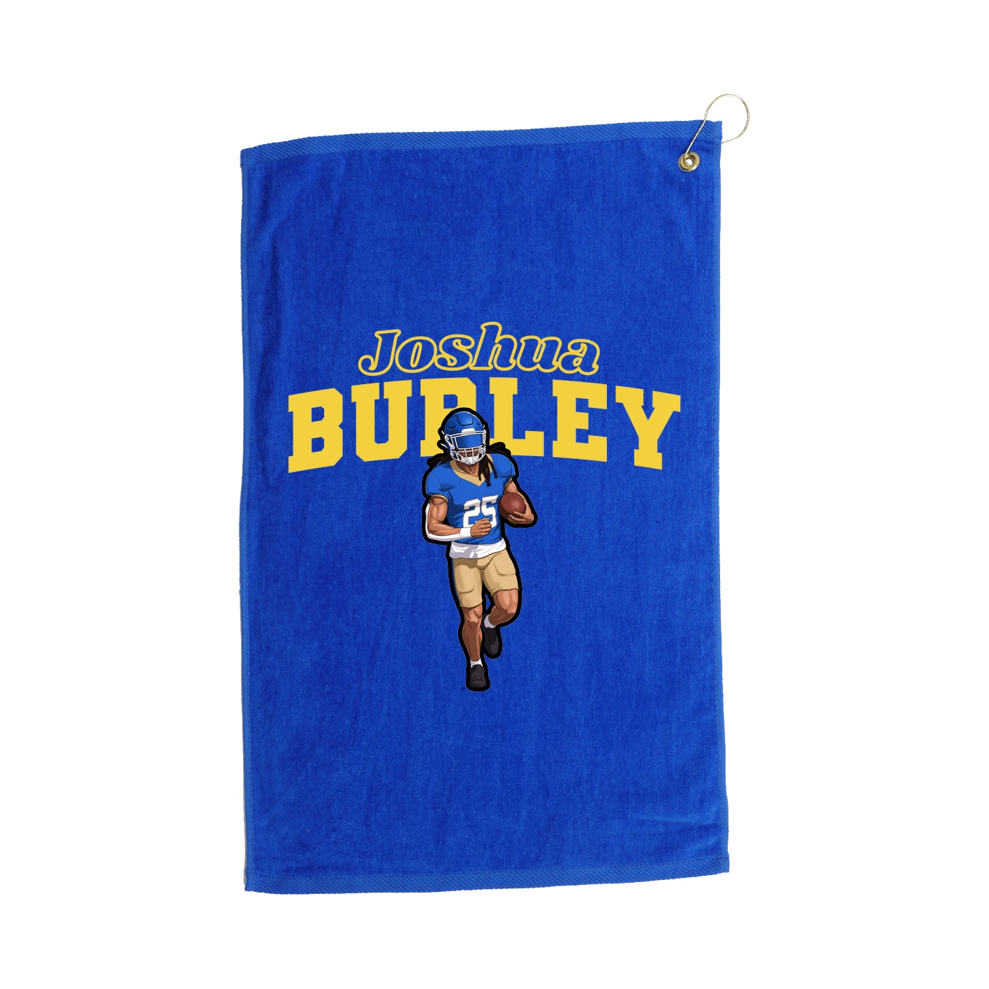 Golf Towel — Name Arch in Royal