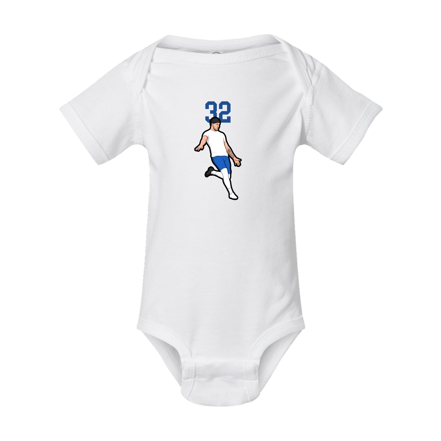 Baby Onesie — Number Top in White