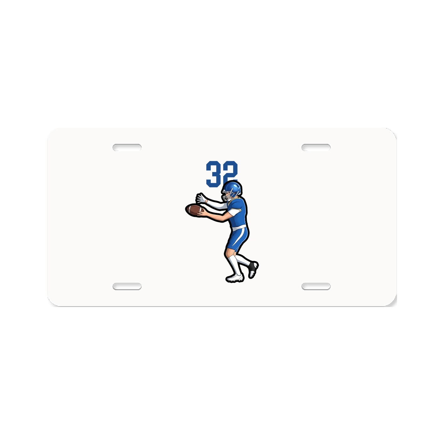 License Plate — Number Top in Classic