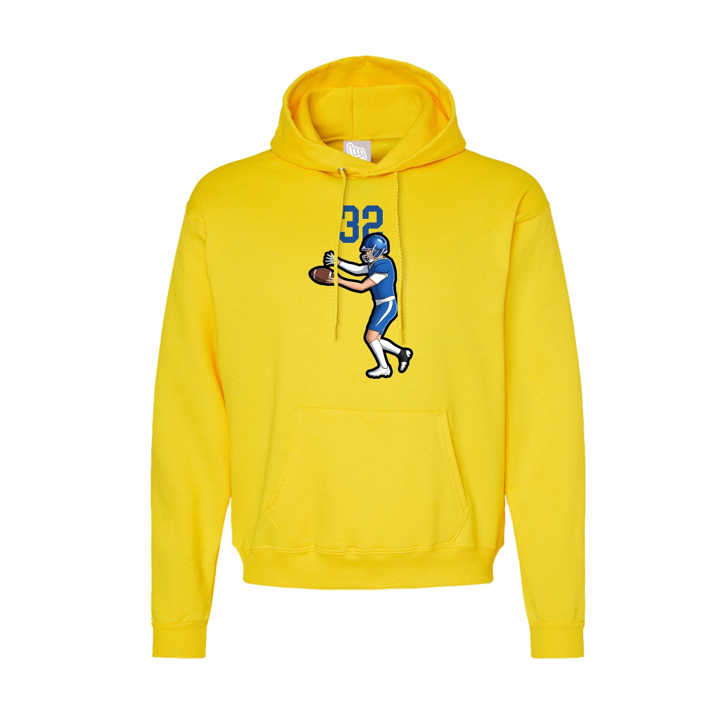 Hoodie — Number Top in Yellow