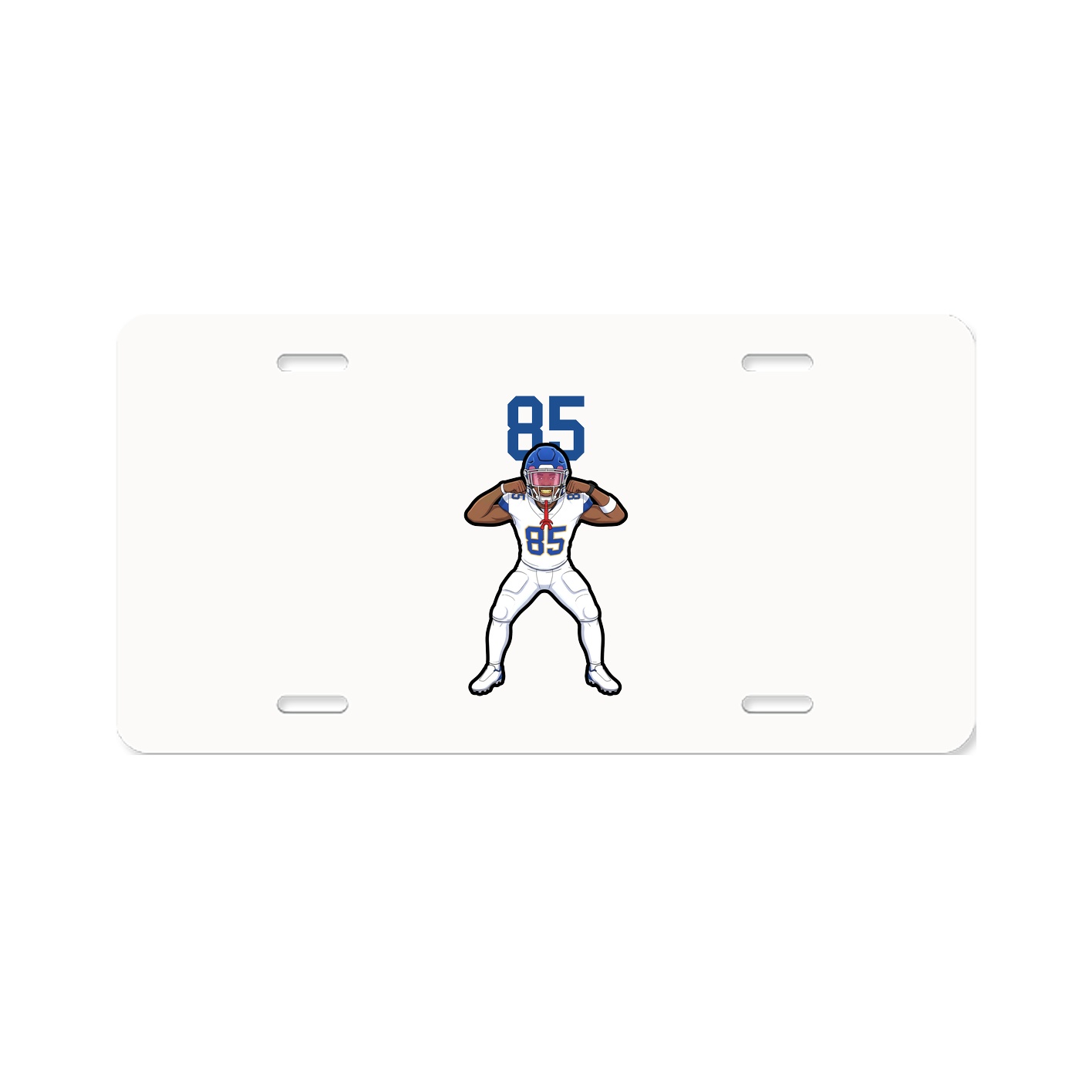 License Plate — Number Top in Classic