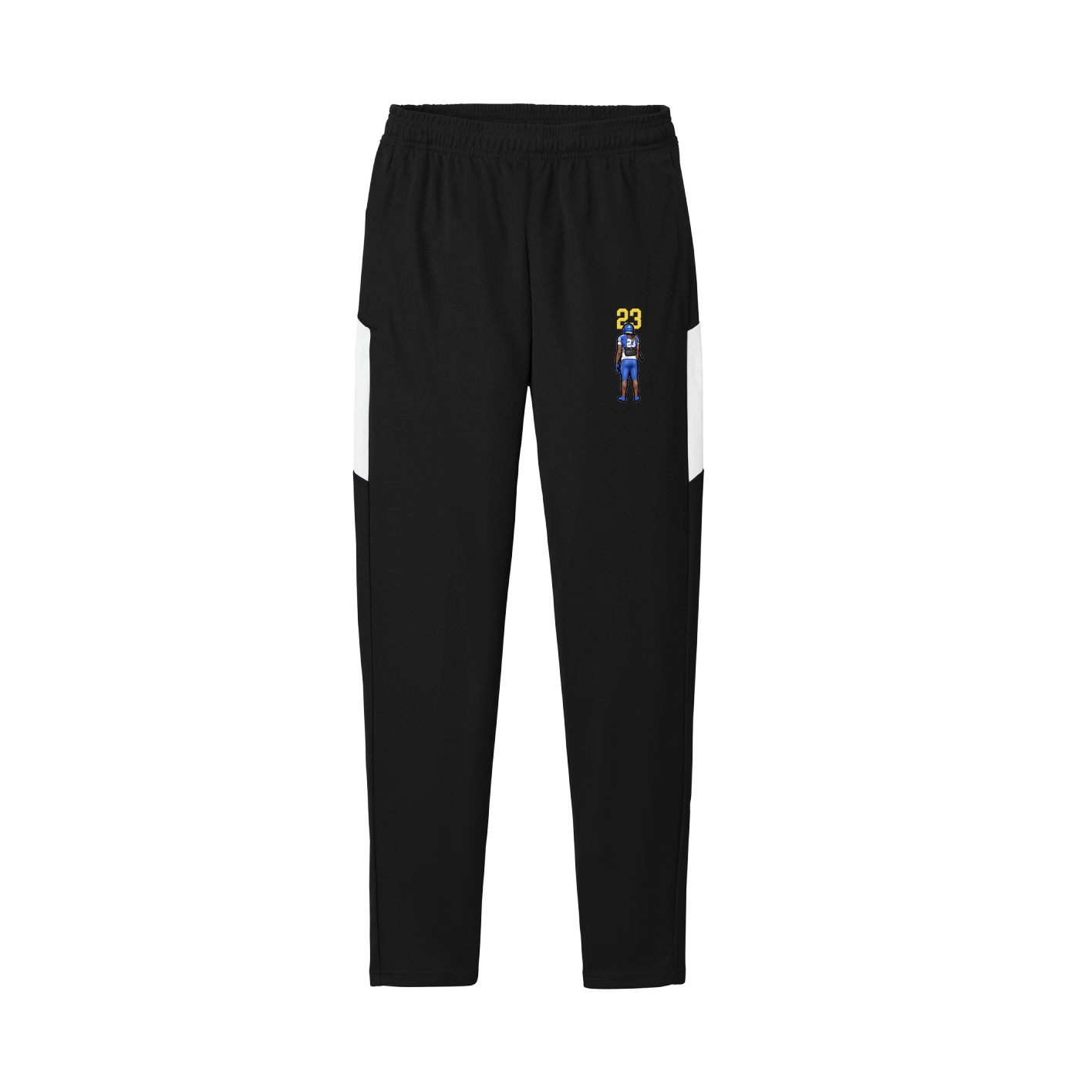 Team Travel Pant — Number Top in Black/White
