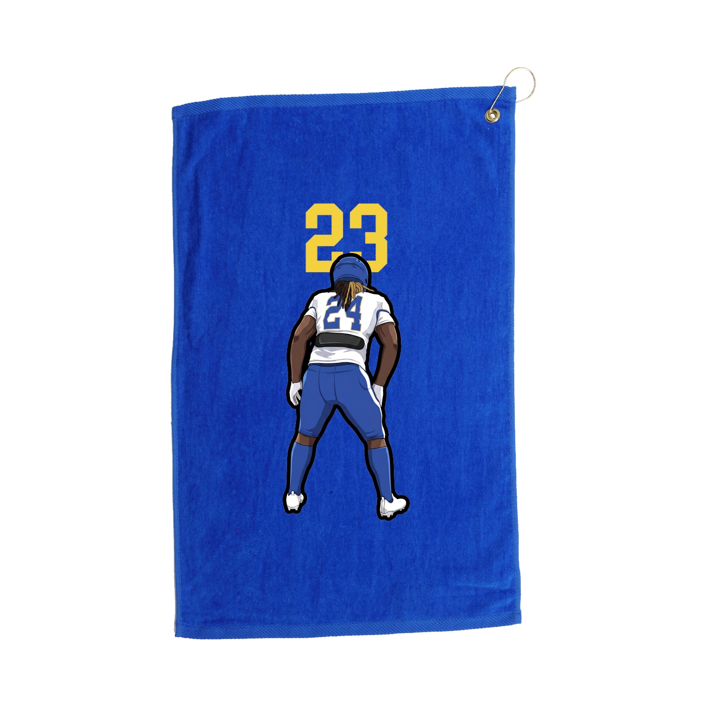 Golf Towel — Number Top in Royal