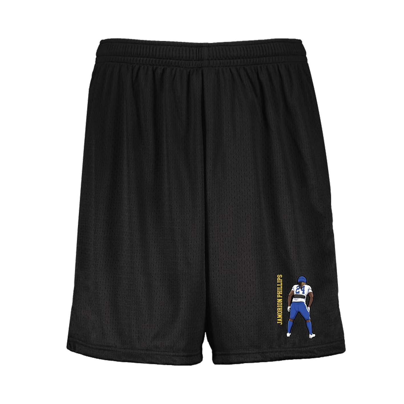 Shorts — Name Vertical in Black