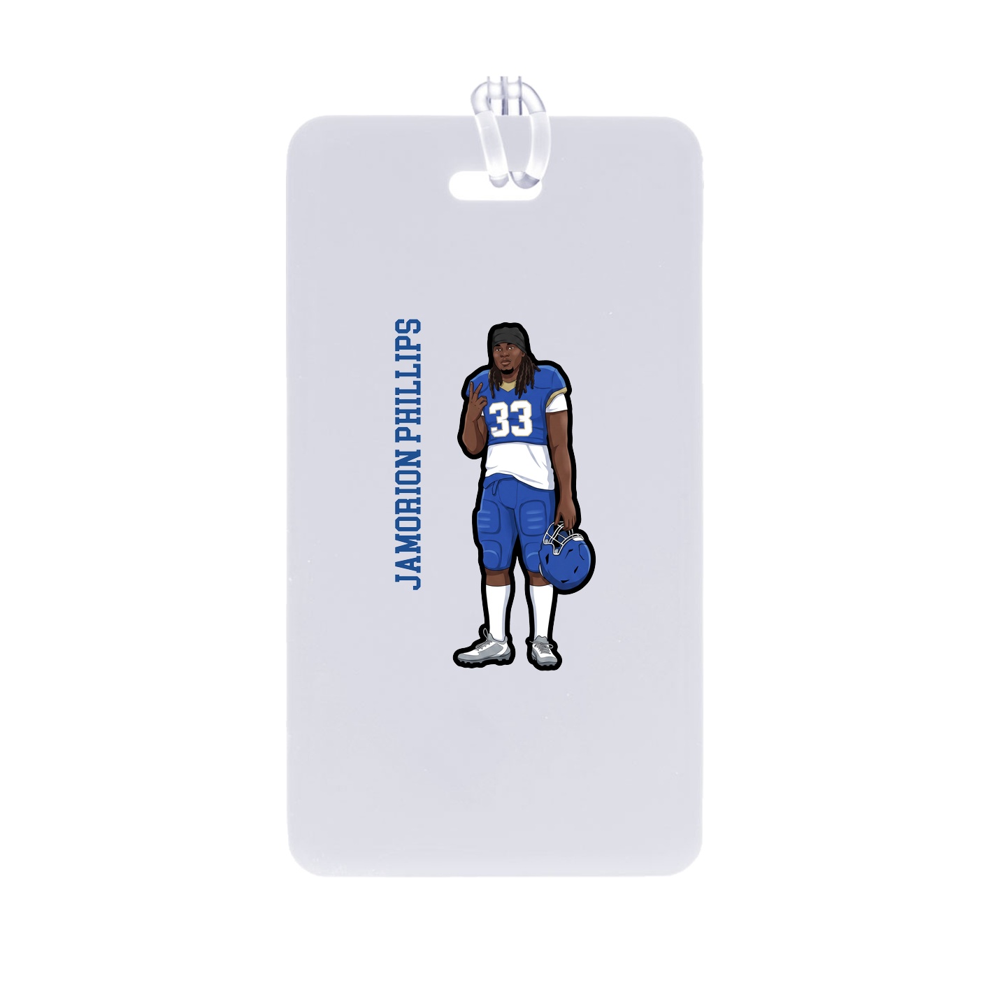 Bag Tag — Name Vertical in Classic