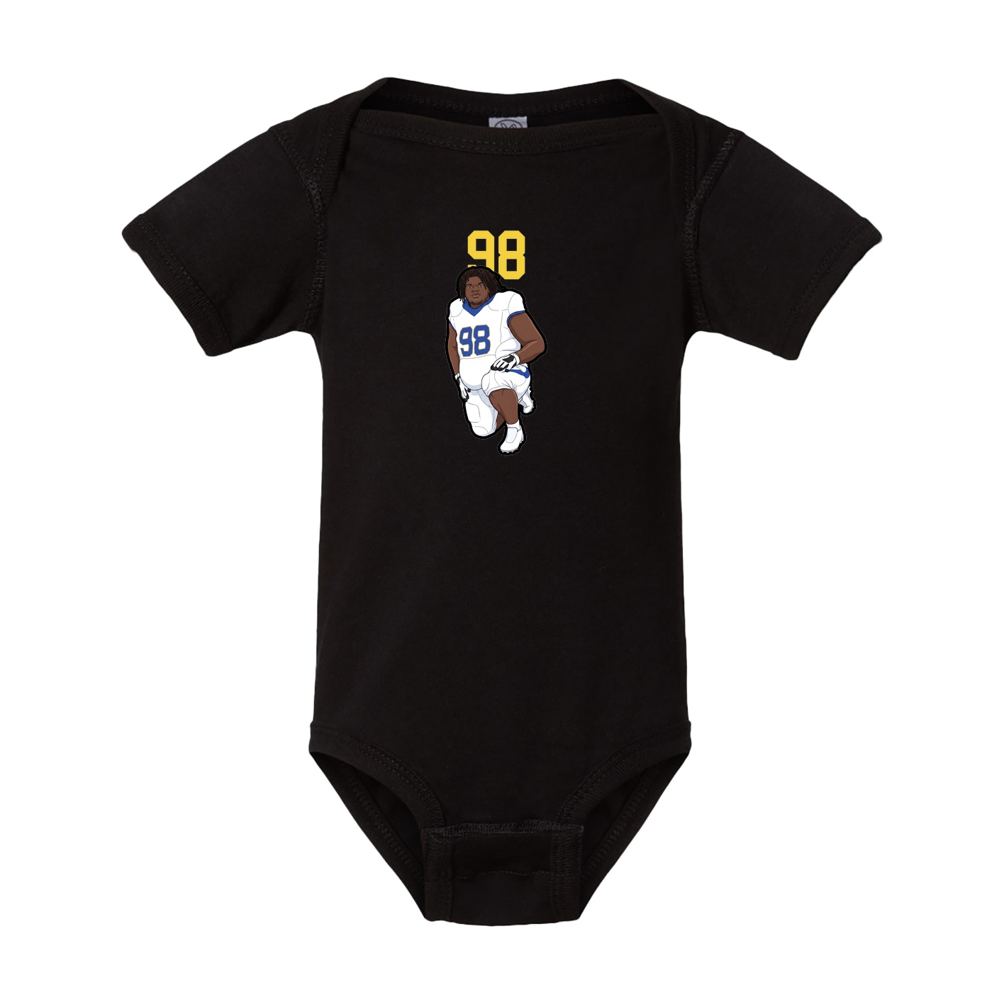 Baby Onesie — Number Top in Black