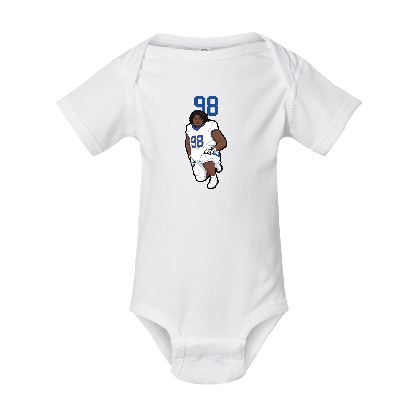 Baby Onesie — Number Top in White