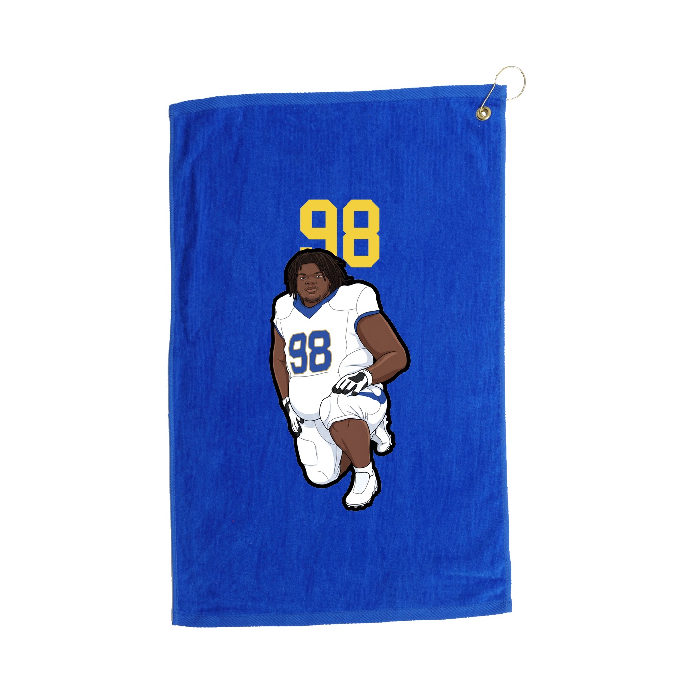 Golf Towel — Number Top in Royal