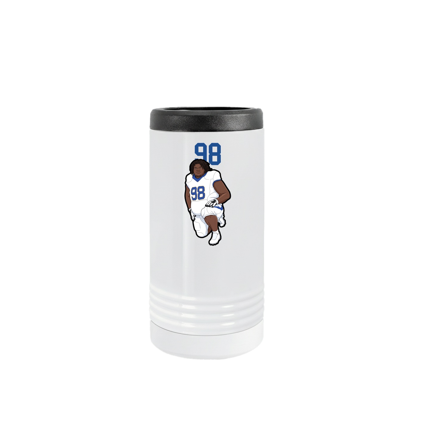 Slim Beverage Holder — Number Top in White