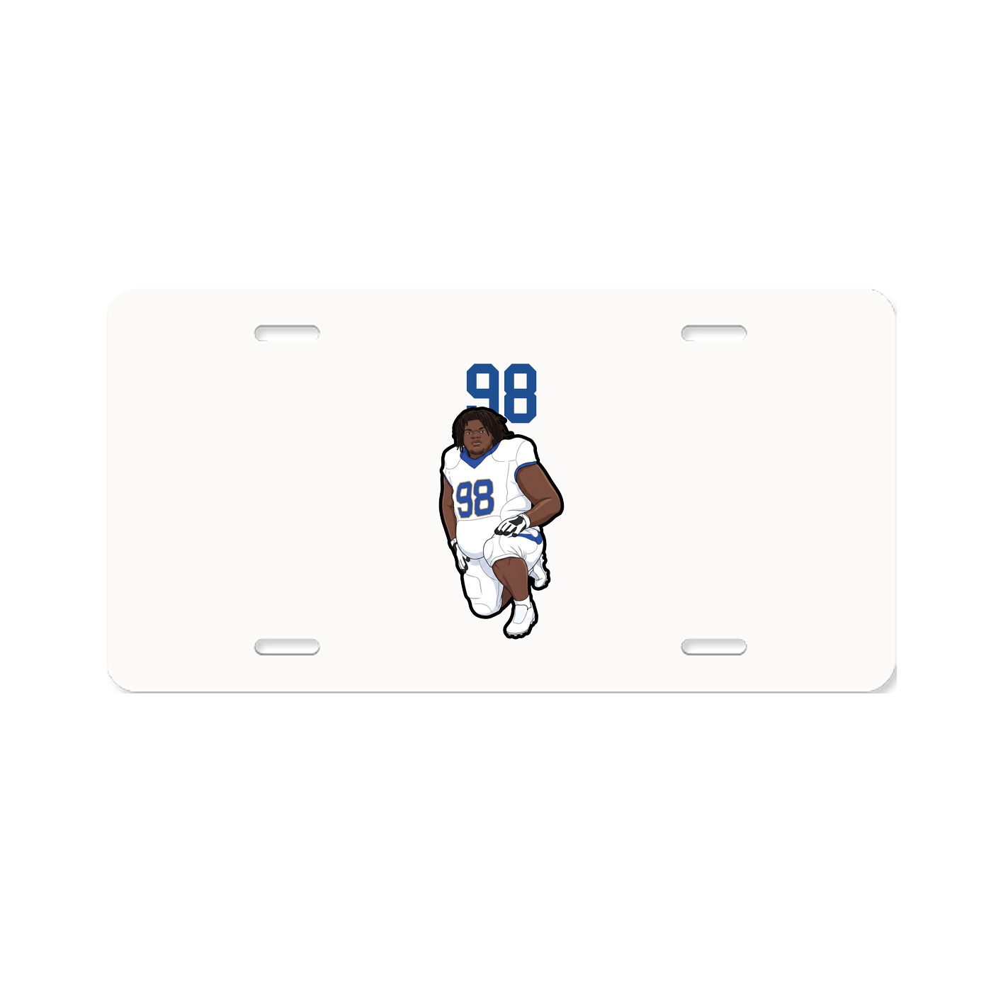 License Plate — Number Top in Classic
