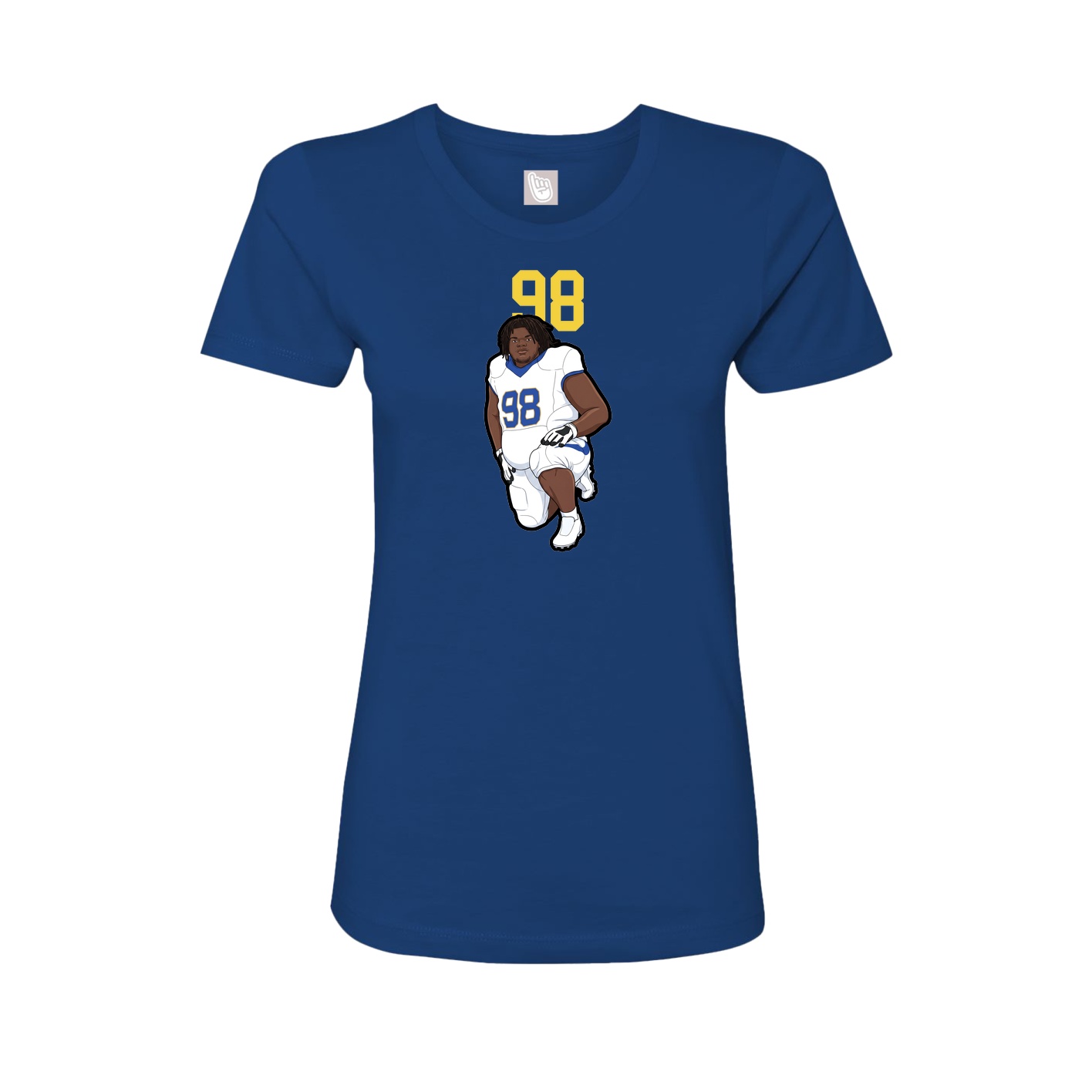 Womens Tee — Number Top in Royal
