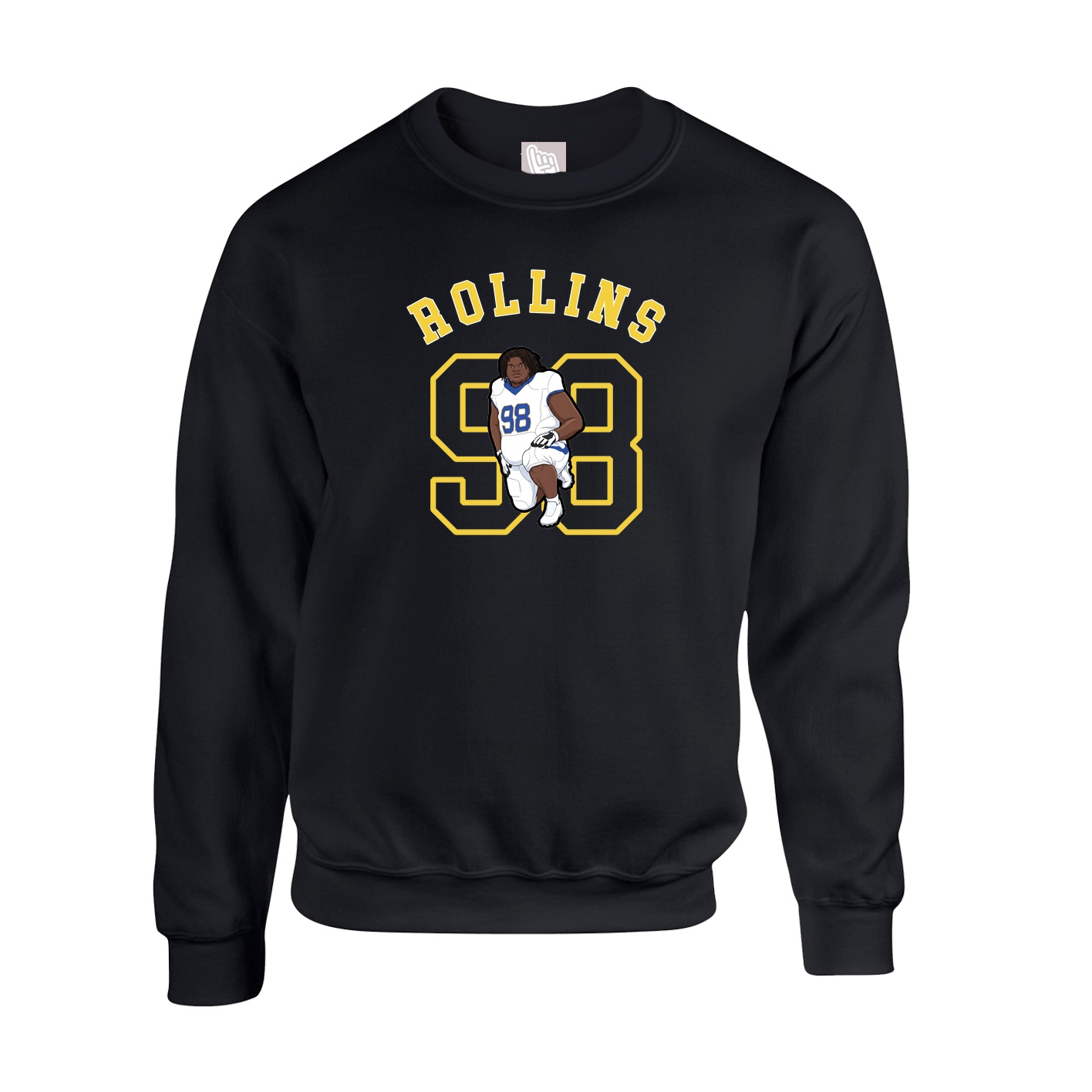 Fleece Crew — Shirsey Arch in Black