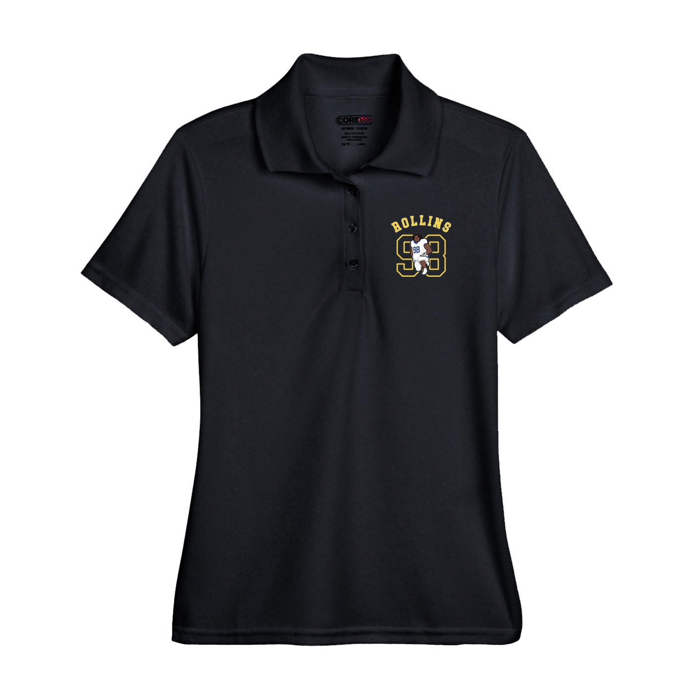 Performance Polo — Shirsey Arch in Black