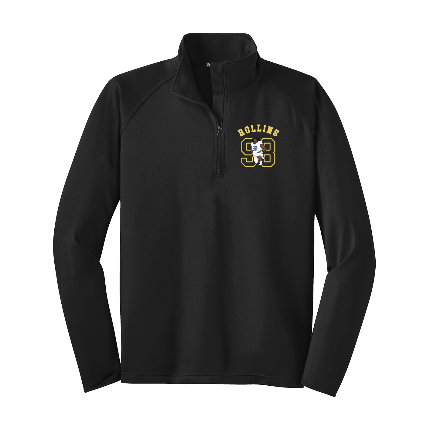 Q-Zip Pullover — Shirsey Arch in Black