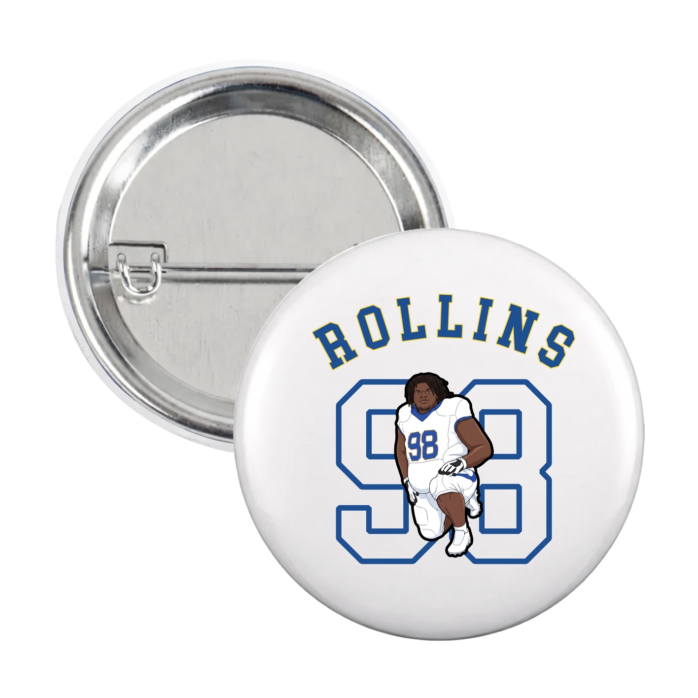 Game Day Button — Shirsey Arch in White
