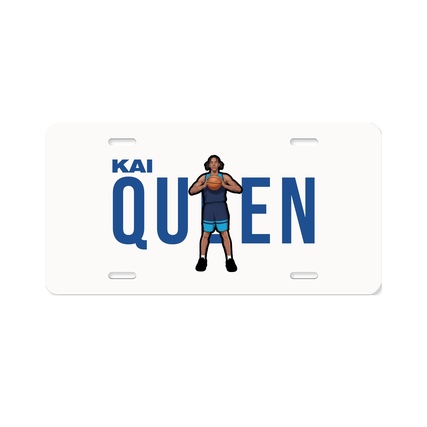License Plate — Player Name in Classic