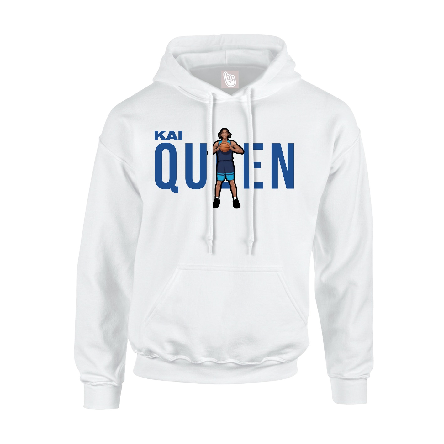 Youth Hoodie — Player Name in White