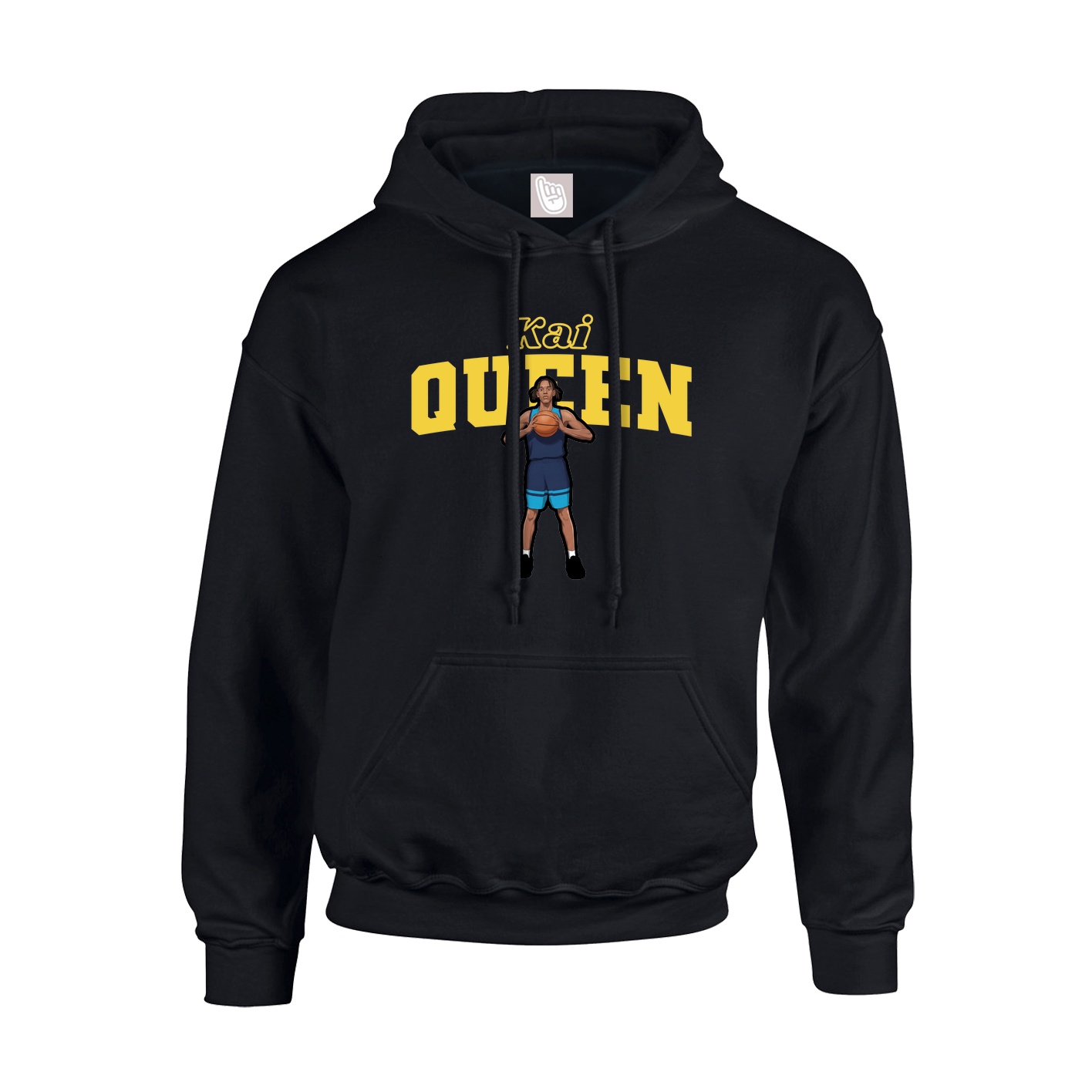 Hoodie — Name Arch in Black