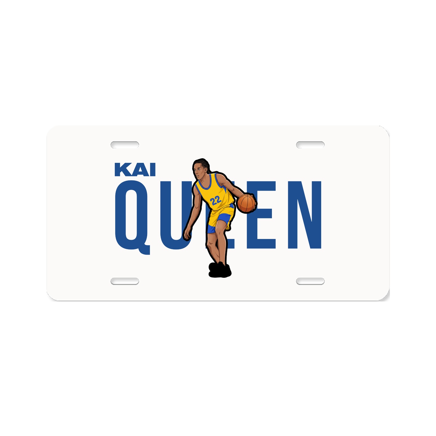 License Plate — Player Name in Classic