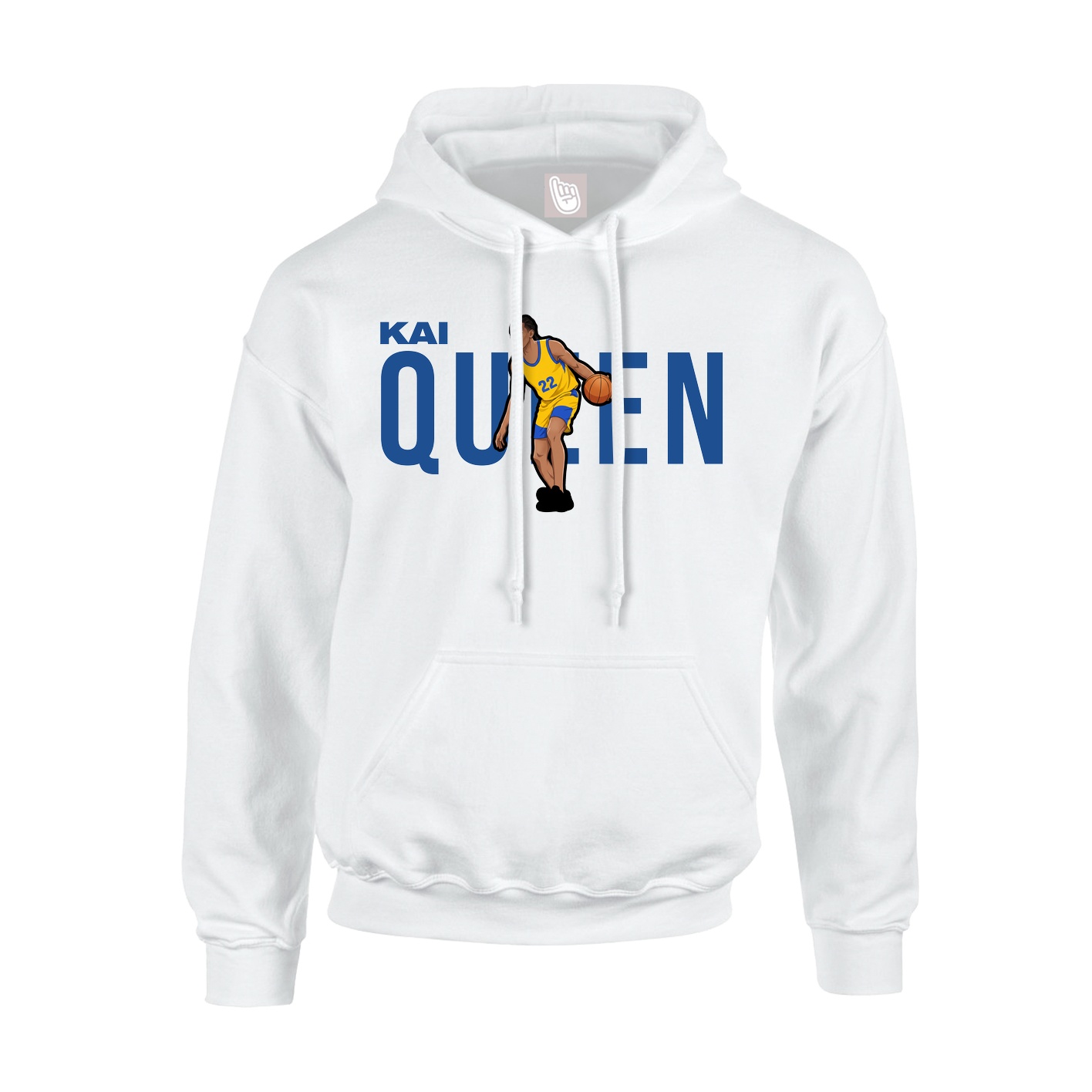Youth Hoodie — Player Name in White