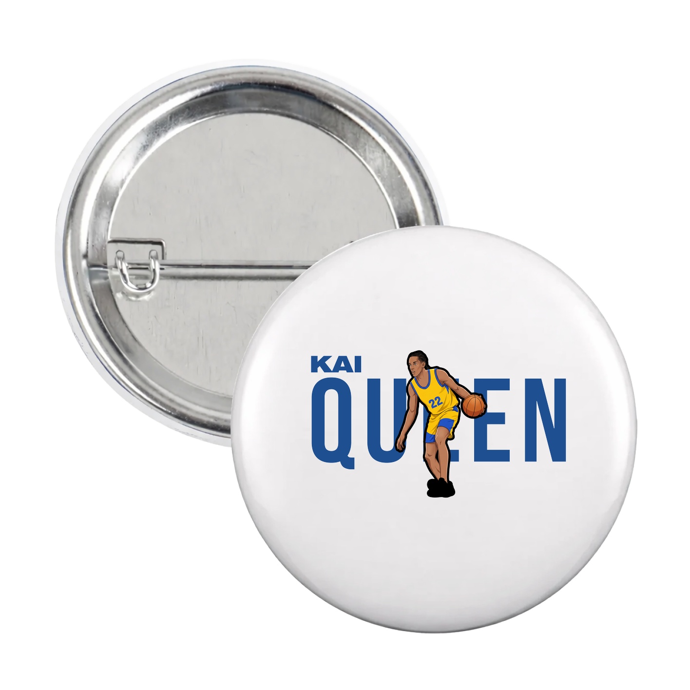 Game Day Button — Player Name in White