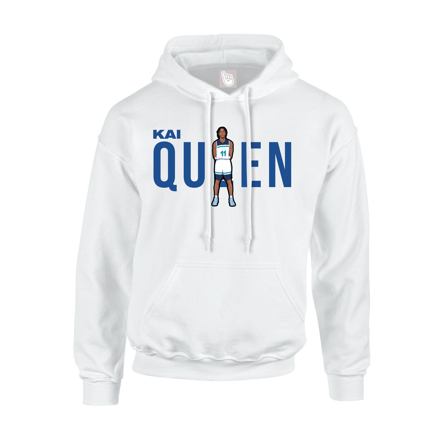 Youth Hoodie — Player Name in White