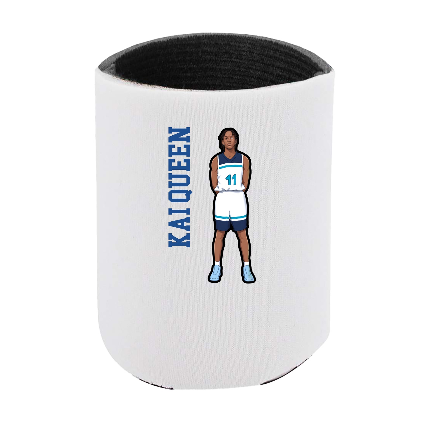 Can Holder — Name Vertical in White