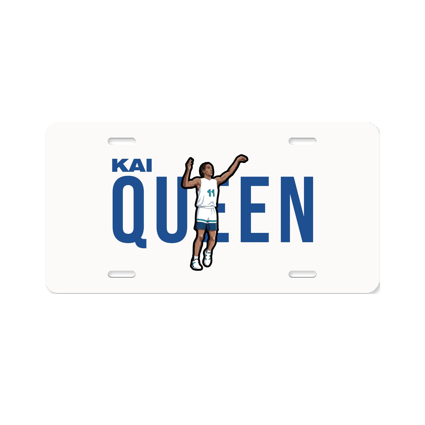 License Plate — Player Name in Classic